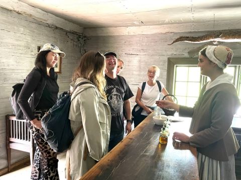 Teilnehmende der ERASMUS-Mobilität im Freilichtmuseum Skansen, Schweden