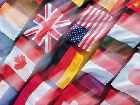 Expolingua online Sprachen Flaggenmeer