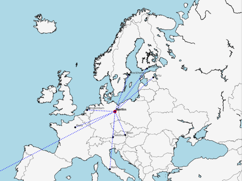 Europa-Landkarte