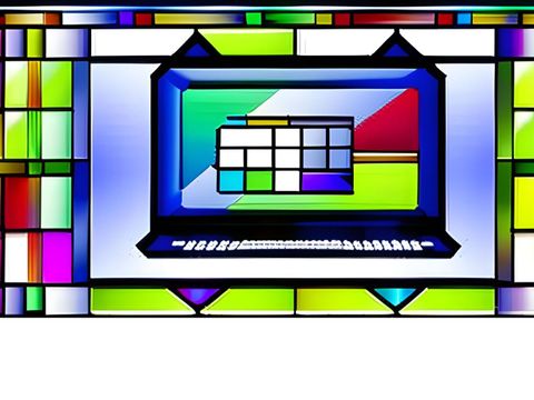 Ein Laptop, künstlerisch gestaltet.