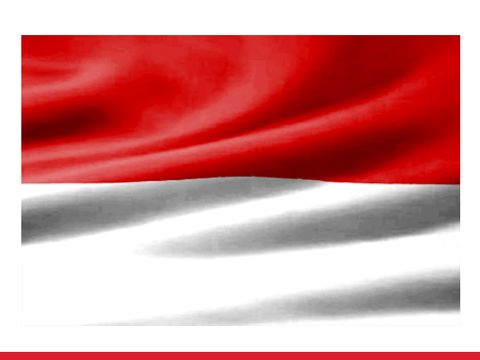 Flagge Indonesien