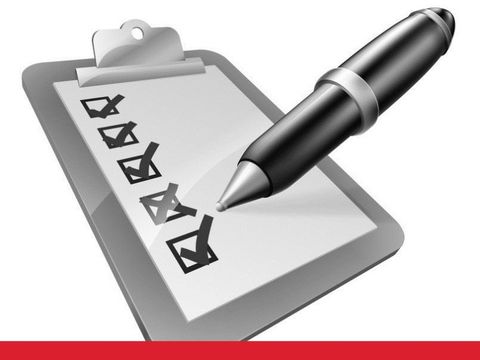 Klemmbrett mit Stift