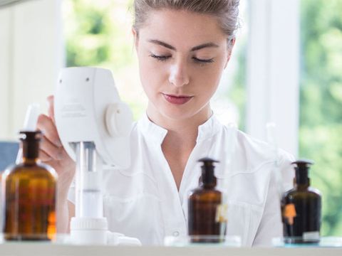 Woman doing laboratory work