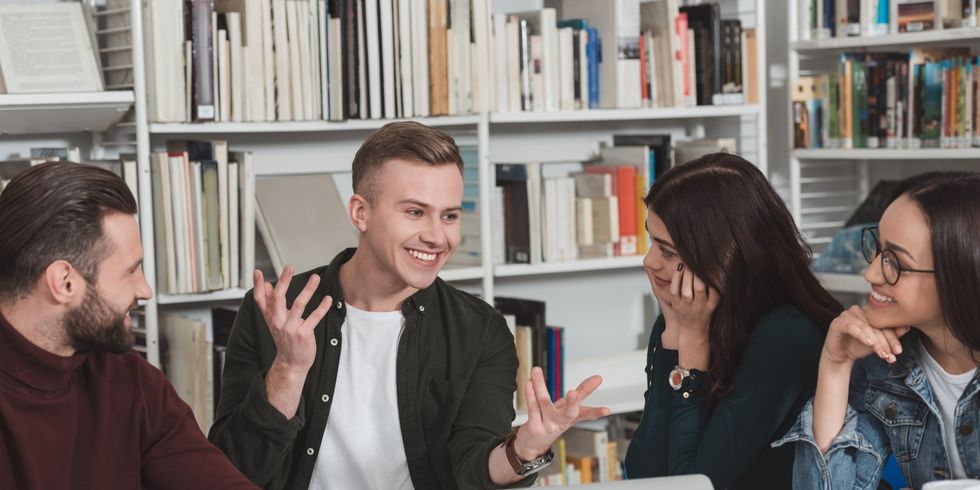 Studenten beim lernen
