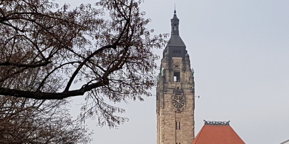 Das Rathaus Charlottenburg im Herbst 1