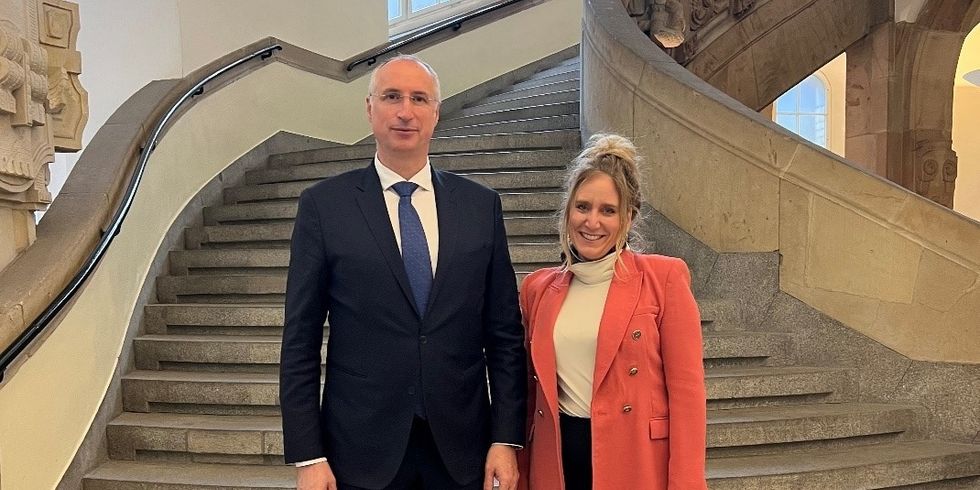 Bürgermeister von Split zu Besuch in Charlottenburg-Wilmersdorf (Ivica Puljak und Kirstin Bauch)