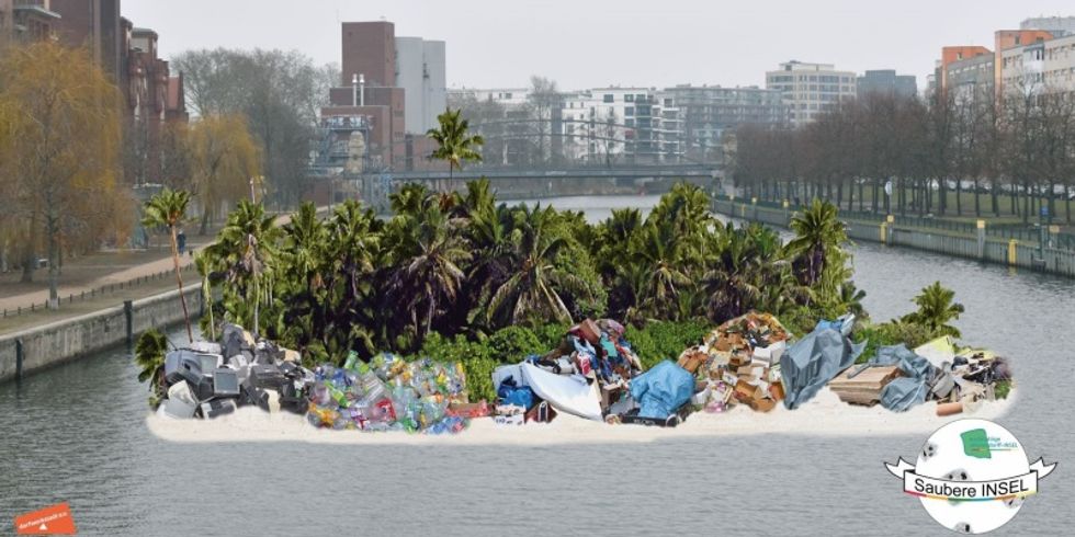 Aktion zum Cleanup Day auf der Mierendorff-Insel