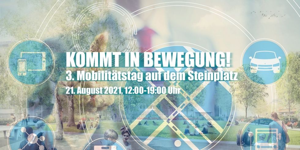 Auch 2021 wird der Steinplatz mit dem Mobilitätstag zum Zentrum der kreativen Mobilität Berlins.