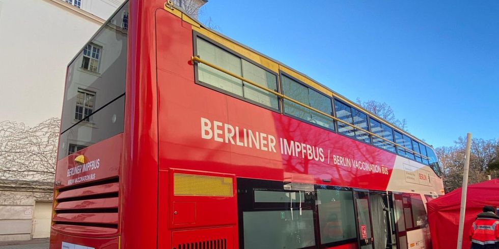 Impfbus am DG Hohenzollerndamm