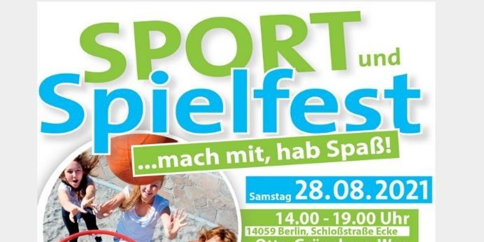 Flyer des Sport- und Spielfestes.