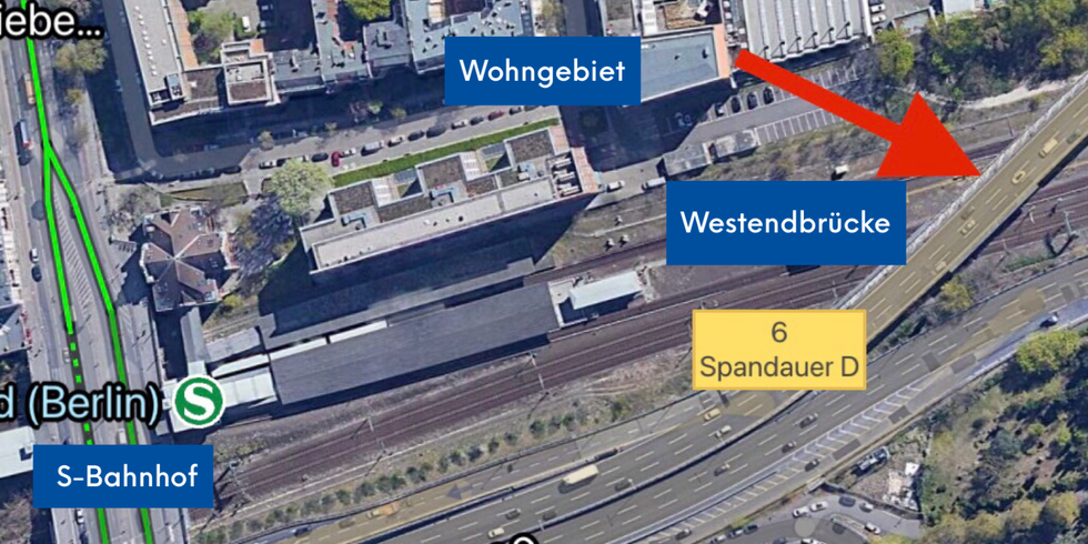 Die Westendbrücke.