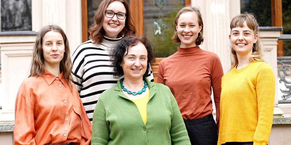 Das Team des Raumes für Beteiligung (v.l.n.r.): Annika Dickel, Hannah Isermann, Andrea Isermann-Kühn, Eva Schuh, Frederike Büttner