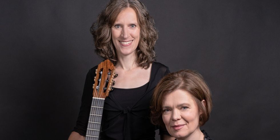 Das Duo Varino mit Almute Zwiener, Oboe (r.) und Kathrin Redlich, Gitarre