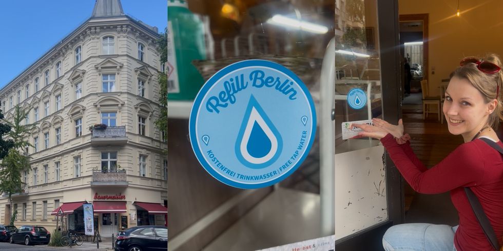 Ein Sticker der Initiative Refill Berlin