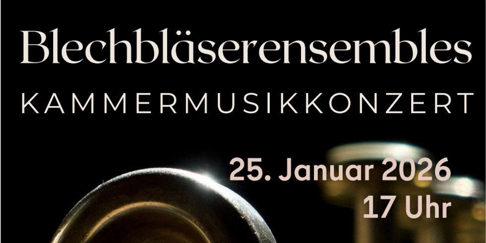 Plakat Blechbbläserensembles Kammermusikkonzert