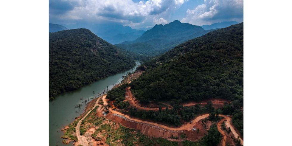 Landschaftsfoto aus Sri Lanka "great sandy river"