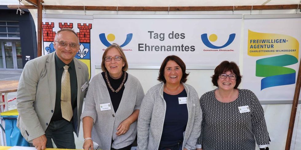 Haben den Tag wieder gewuppt: das Team der Freiwilligenagentur v.l. Uwe Weise, Andrea Bieber, Simone Kruschke und Cornelia Bauer.