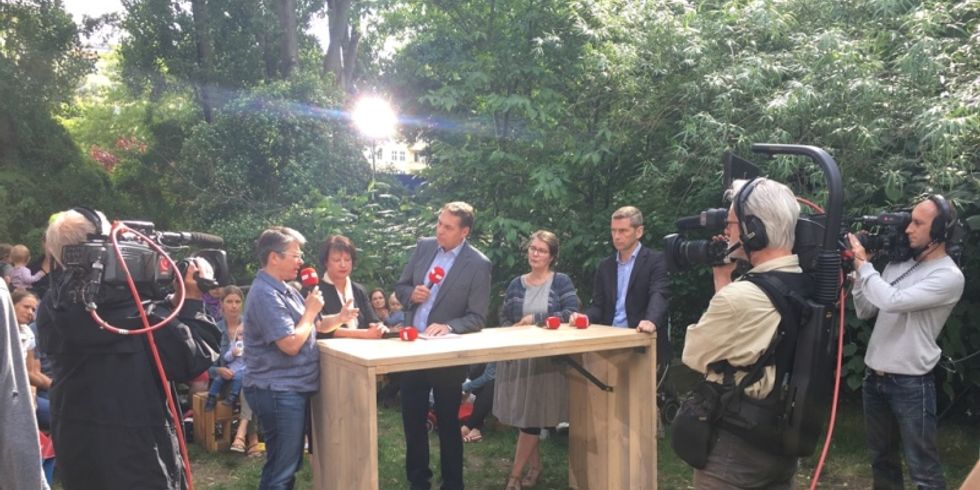 Monika Herrmann bei rbb vor Ort