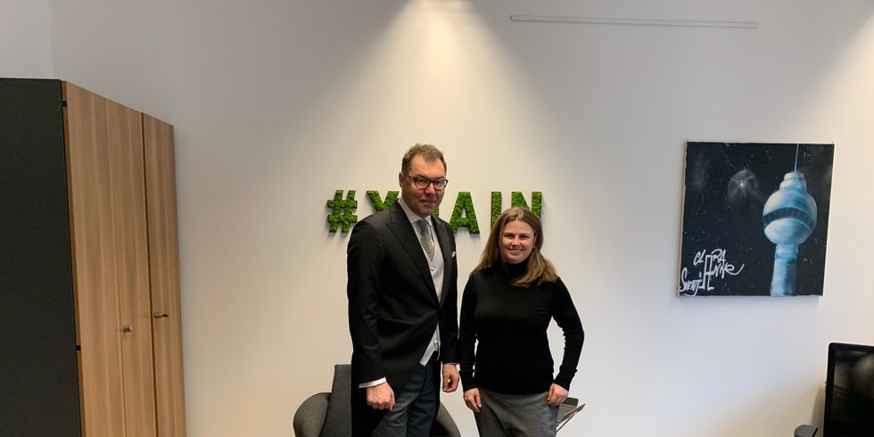 Oleksii Makeiev und Clara Herrmann
