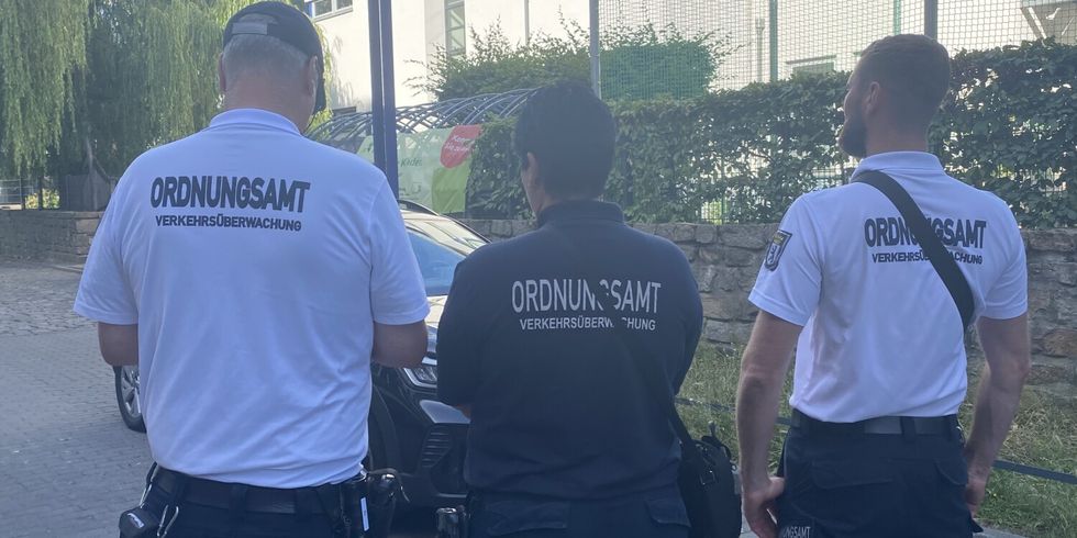 Die Beamten der Verkehrsüberwachung sind regelmäßig im Bezirk im Einsatz