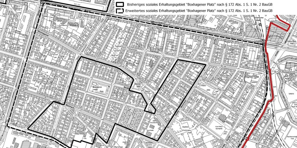 Karte Erhaltungsgebiet Boxhagener Platz 3