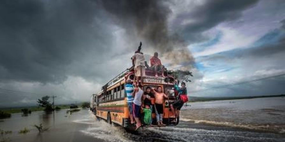 Überschwemmung, Carretera Panamericana Chinandega, Nicaragua