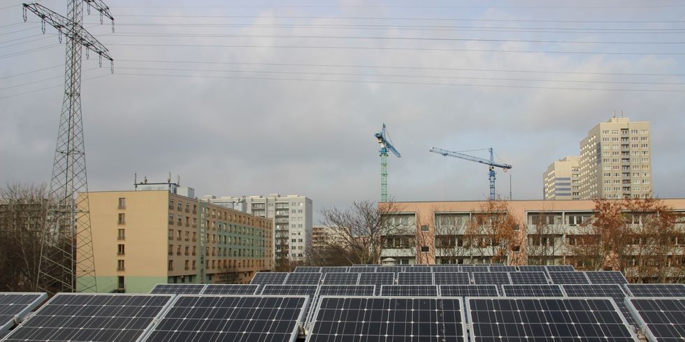 Solaranlage auf einem Dach