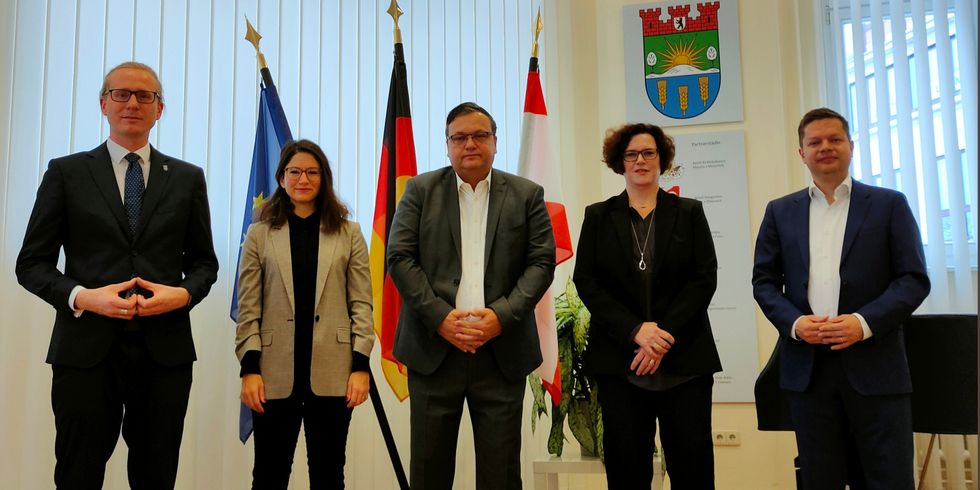 v.l.n.r. Kevin Hönicke, Filiz Keküllüoğlu, Michael Grunst, Camilla Schuler, Martin Schaefer