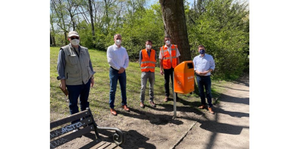 Michael Huch, Michael Schleuser (beide SGA), Holger Goldbach, Ronald Fiedler (beide BSR) und Martin Schaefer