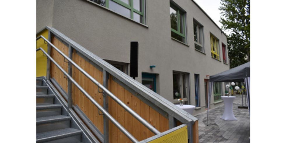 Der Anbau der Kita Tausendfüßler in der Goeckestraße