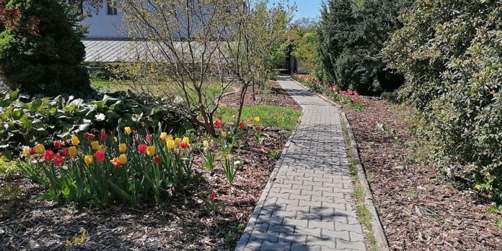 Eingangsbereich der Gartenarbeitsschule