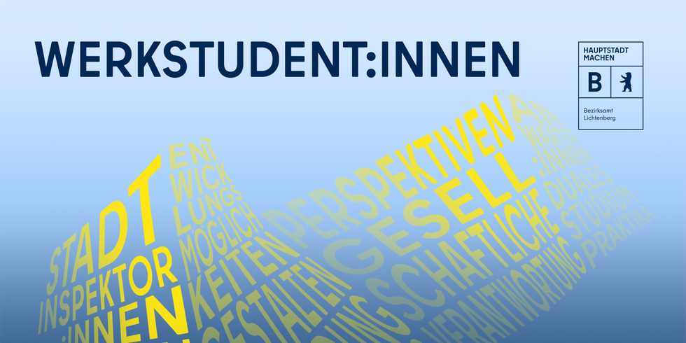 Illustration mit dem Schriftzug Werkstudent:innen