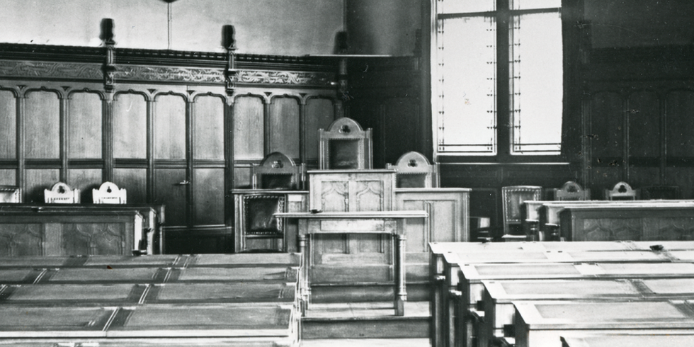 Ratssaal im Jahr 1934