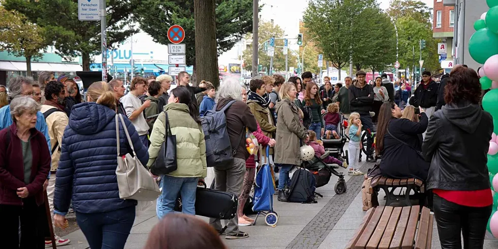 Zuschauer am Tag der offenen Tür