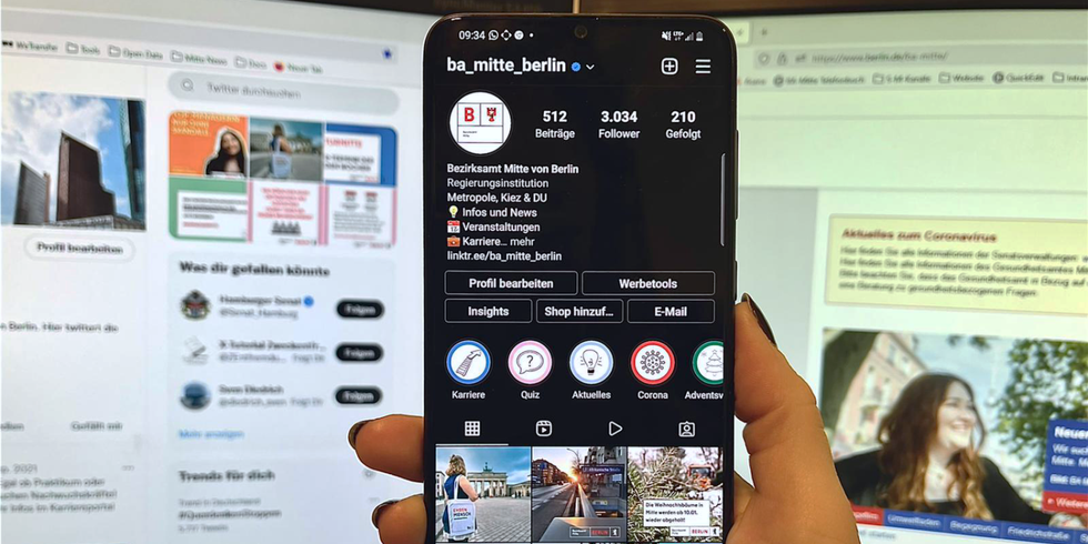 Instagram-Account-BA-Mitte