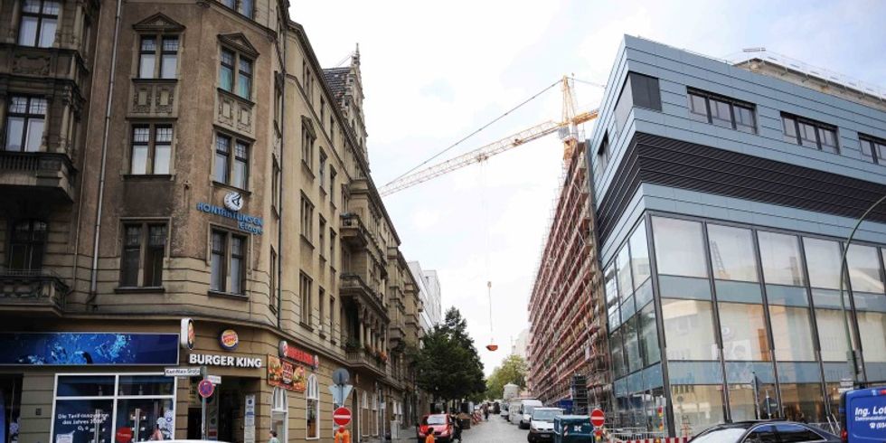 Teilansicht der Karl-Marx-Straße