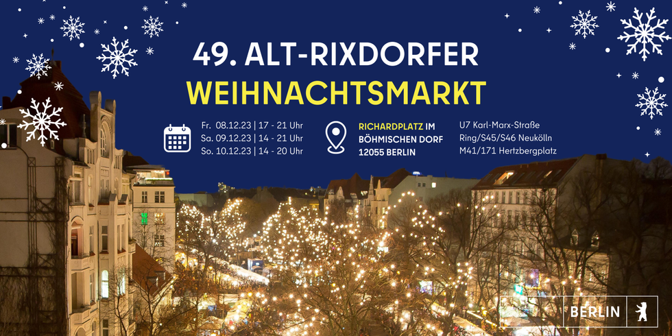Plakat Weihnachtsmarkt 2023 (1800 x 900 mm) - 1