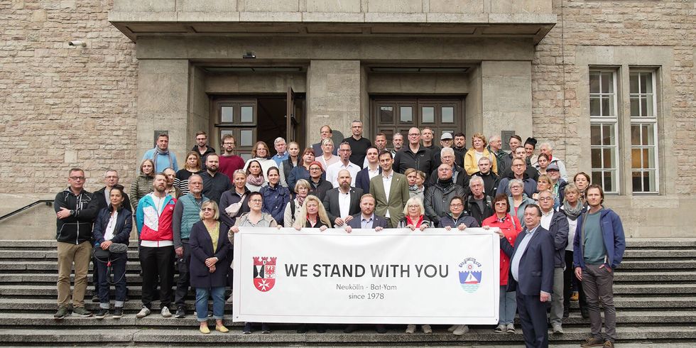 Solidaritätsbekundung mit Partnerstadt Bat Yam