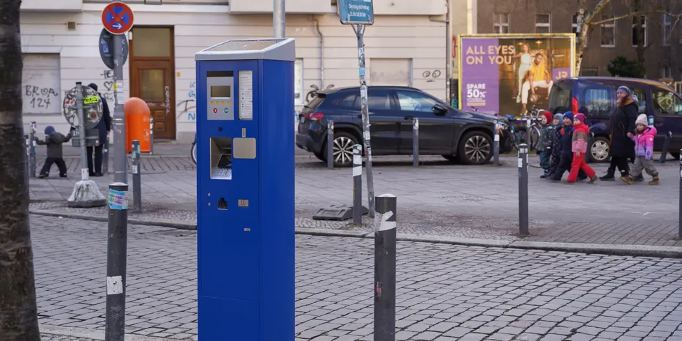 Parkscheinautomat in der Parkzone 105