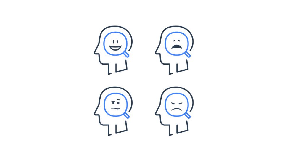Symbolgrafik zu Stimmungsschrankungen, bipolare Störung, Psychiatriekonzept