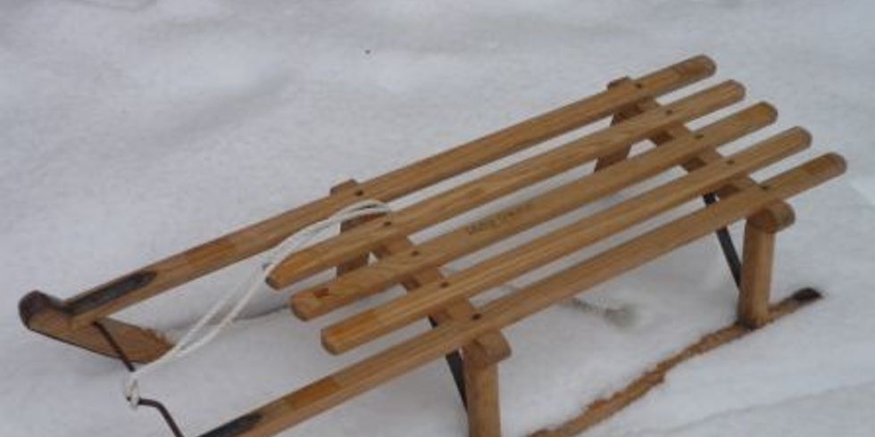 Schlitten im Schnee