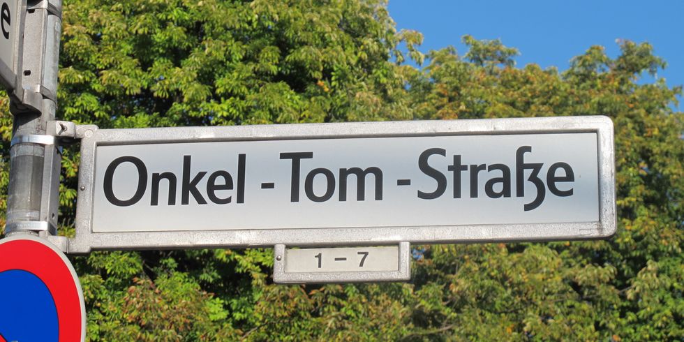 Straßenschild Onkel-Tom-Straße