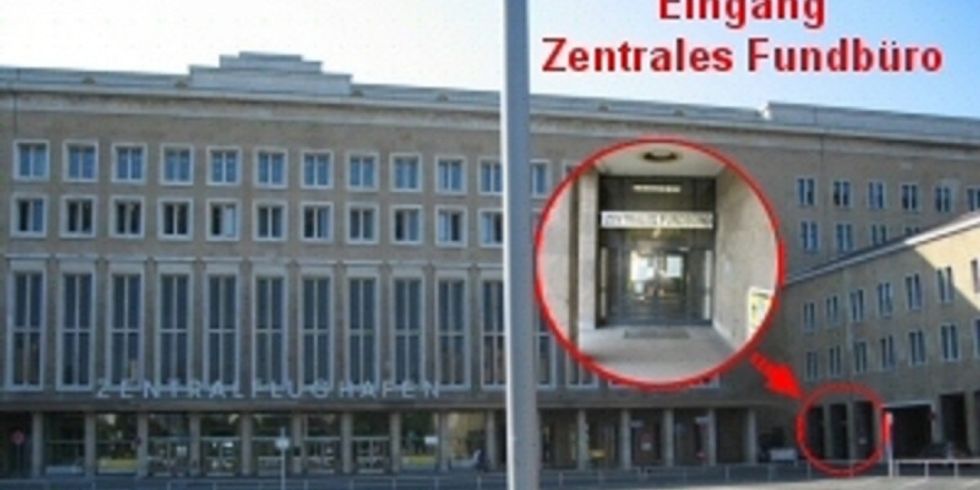 Zentrales Fundbüro von Berlin am Flughafen Tempelhof