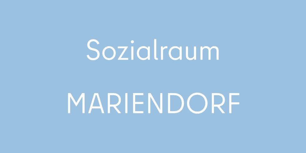 Kachel mit Schriftzug Sozialraum Mariendorf