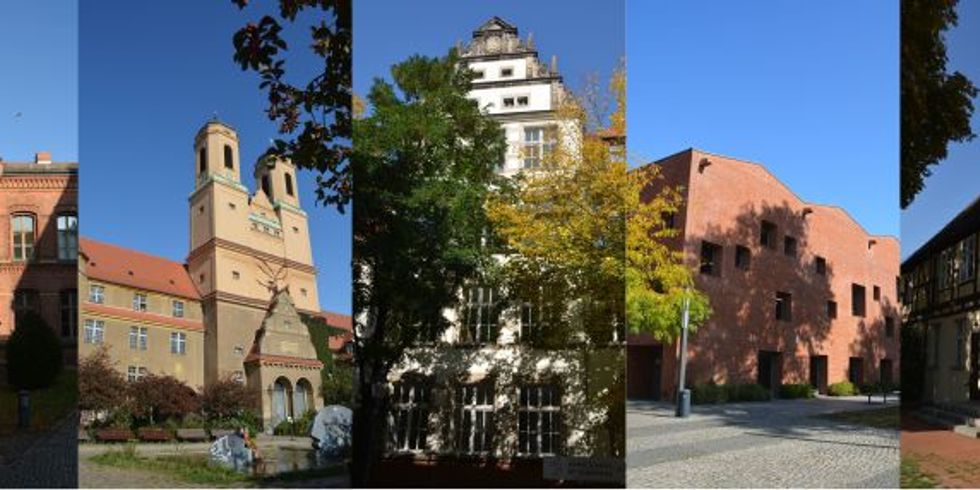 Collage der bezirklichen Einrichtungen der Abt. Weiterbildung und Kultur