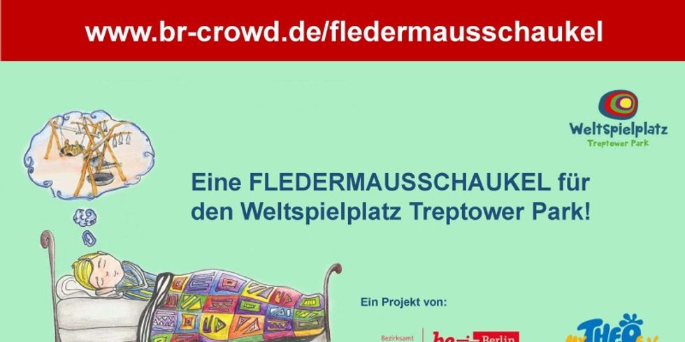 Eine Fledermausschaukel für den Weltspielplatz Treptower Park