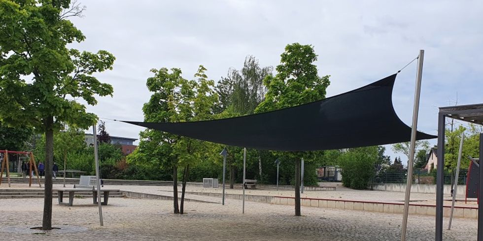 Sonnensegel am Mohnweg