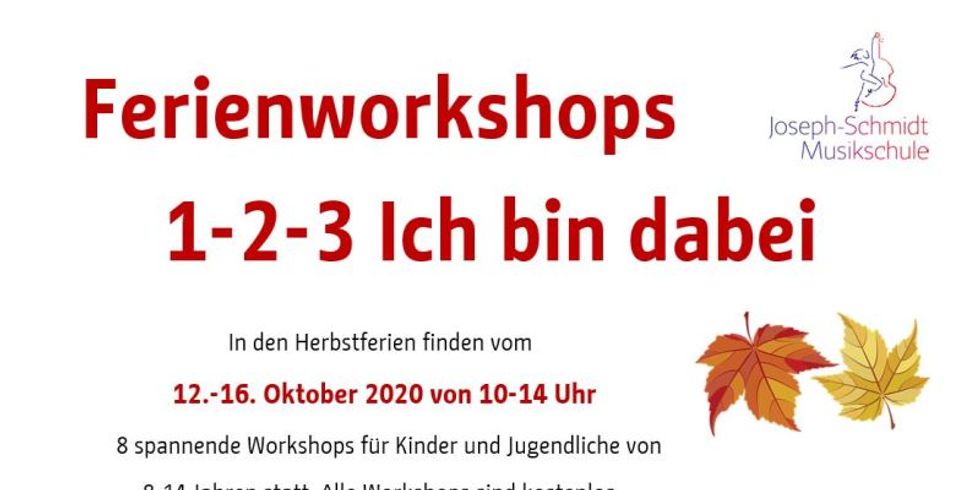 Flyer Herbstferienworkshop