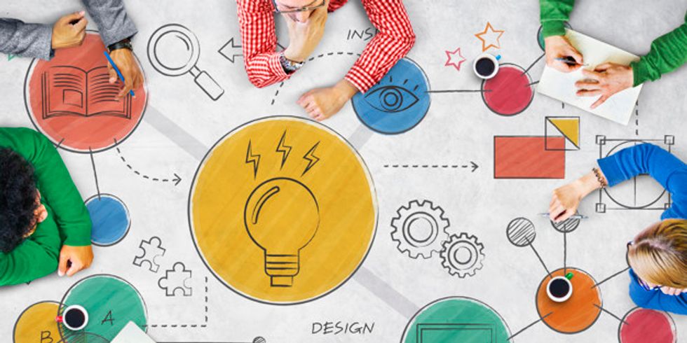 light bulb ideas creative diagram concept