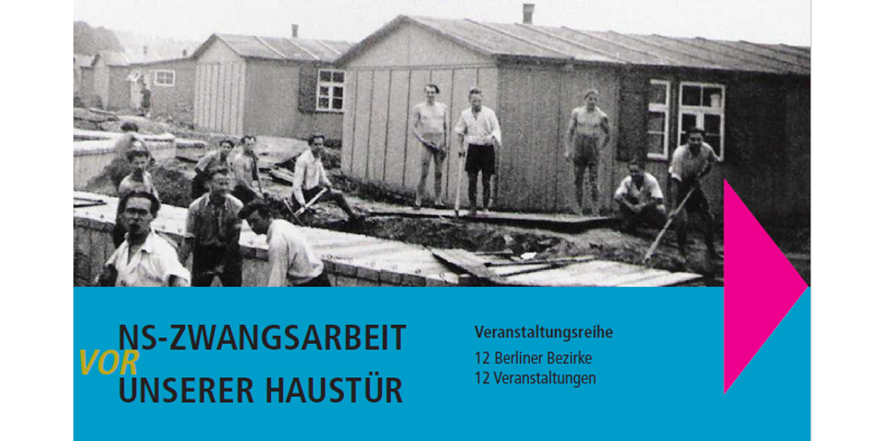 Flyer der Veranstaltungsreihe „NS-Zwangsarbeit vor unserer Haustür“